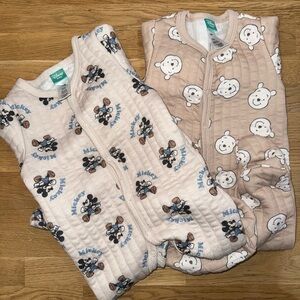 Disney Cream with Mickey Print and Pooh